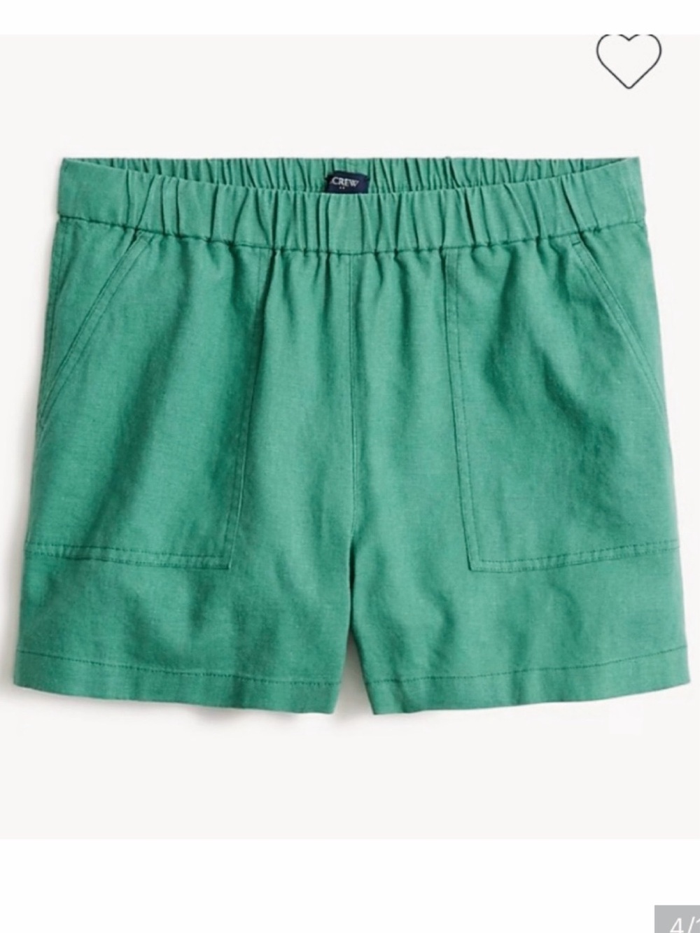 J.CREW Teal Green Linen-Blend Women’s Casual Shorts! 🐚
